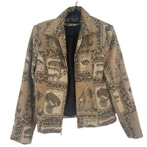 Giancarlo Ferrari Vintage Safari blazer jacket size 14